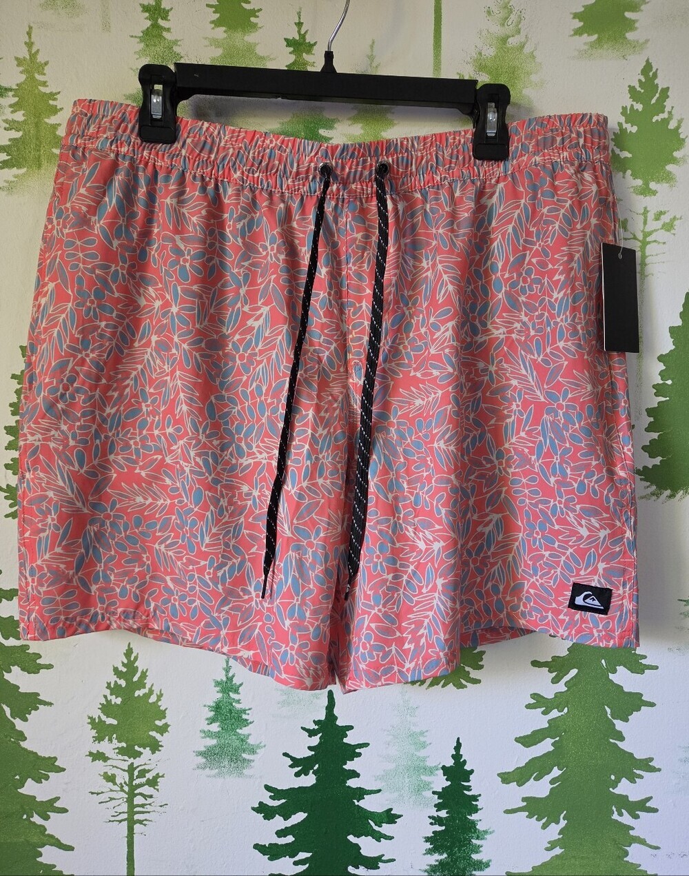 Quiksilver Coral Floral Quick-Dry Men’s Swim 6.5" Shorts